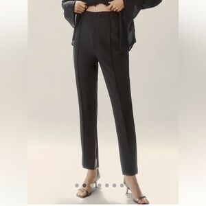 Black Pants with Ankle-Zip